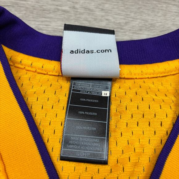 Adidas NBA LA Lakers Derek Fisher 2 Swingman Jersey Men's Small SEWN - Picture 10 of 14